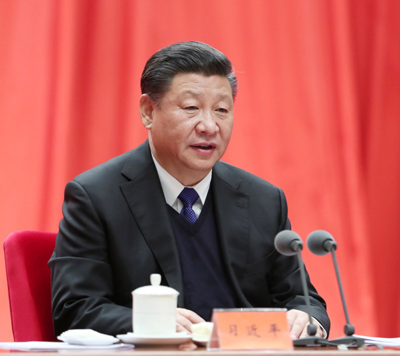 1月11日，中共中央總書記、國家主席、中央軍委主席習(xí)近平在中國共產(chǎn)黨第十九屆中央紀律檢查委員會第二次全體會議上發(fā)表重要講話。