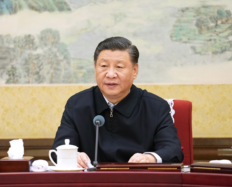 12月26日至27日，中共中央政治局召開“不忘初心、牢記使命”專題民主生活會，中共中央總書記習近平主持會議并發(fā)表重要講話。新華社記者 李學仁 攝