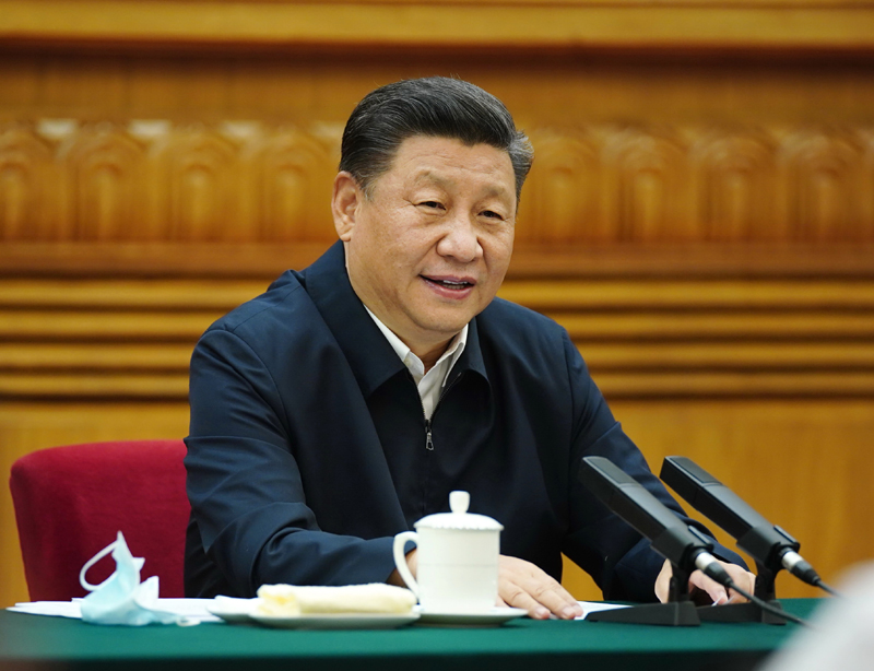 7月21日，中共中央總書記、國家主席、中央軍委主席習(xí)近平在京主持召開企業(yè)家座談會并發(fā)表重要講話。新華社記者 鞠鵬 攝